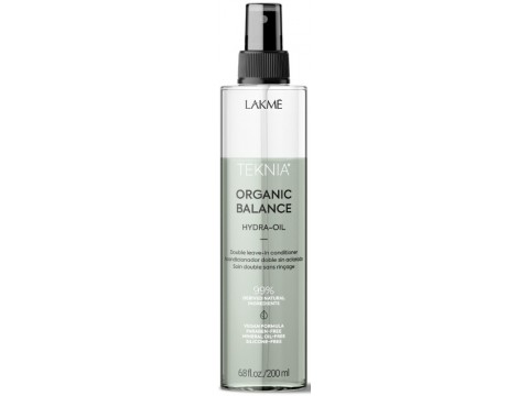 Lakme dvifazis purškiklis plaukams Teknia Organic Balance Hydra-Oil 200ml